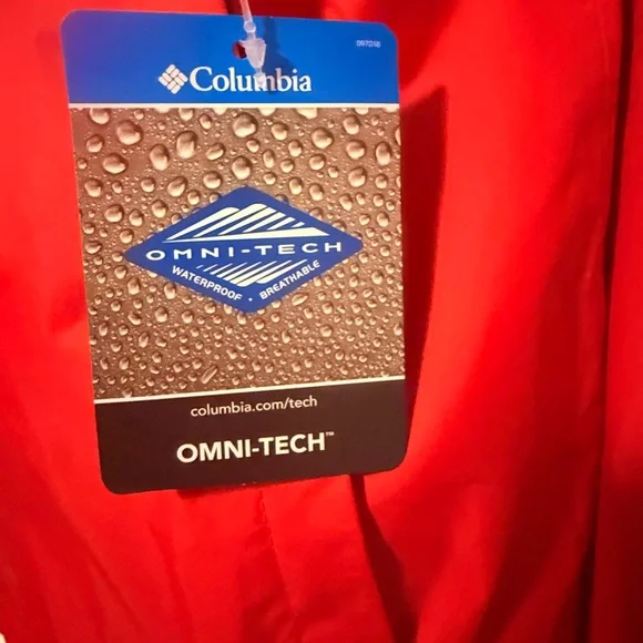 Columbia  Red Rain Shell Jacket - Picture 6 of 6